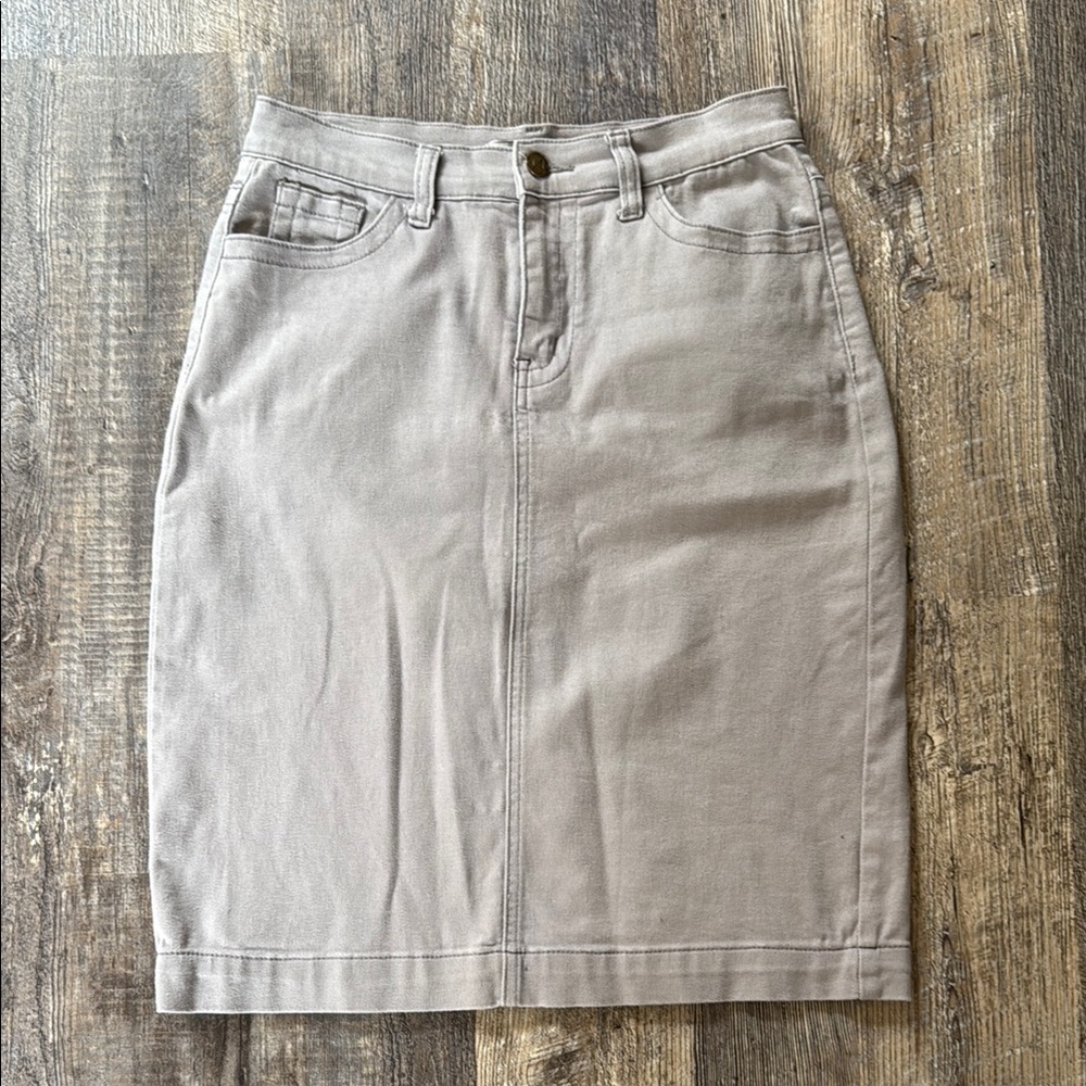 Gray Women's Denim Skirt